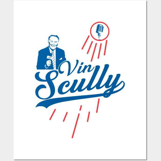 Vin Scully Wall Art by LMW Art